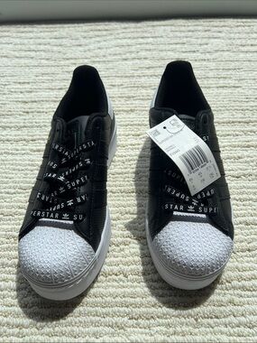 adidas Superstar Platform Sneakers - Black/White